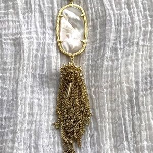 Kendra Scott abalone pearl necklace